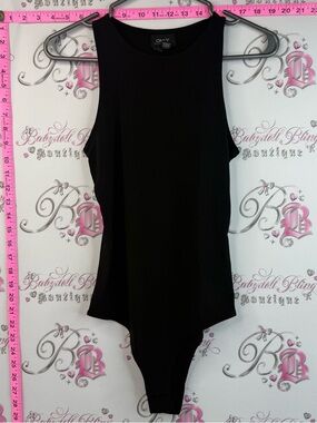 Only bodysuit one piece Black Sleeveless Round-Neck Bodysuit